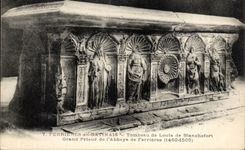 Tool bags in Gatinais CPA Tomb of Louis de Blanchefort Large prior of the ababye of Tool bags 1460 1505