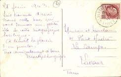 Saint Benoit on the Loire CPA the nave towards the organ