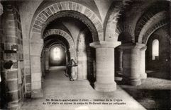 Saint Benoit on the Interior Loire CPA of the crypt