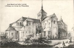 Saint Benoit on the Loire CPA the abbey at the time of the monastery