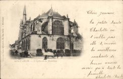 Montargis cPA the church of the Madeleine