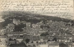 Orleans CPA Panoramic View on the Loire Saint Euverte