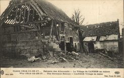 Offenheit - das Dorf in den Ruinen - Ruhestand der Deutschen - Krieg 1914 CPA