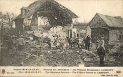 Lassigny - franzosische Truppen - Ruhestand des Deutsch-Krieges 1914 CPA