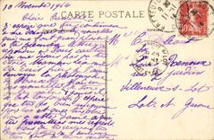 Breteuil CPA the castle (with the recot seal Charles Auguste Coiffeur)