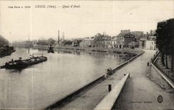 Creil CPA Quai d'aval