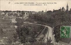 Crepy in Valois CPA Seen on the Northern part of the city taken heights of Hazemont