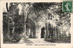 CPA Fleurines Ruinen der prioress von Saint Christophe