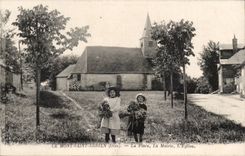 CPA Mont Saint Adrien der Platz das Rathaus die Kirche