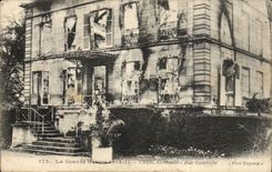 Creil bombarde CPA Rue Gambetta La grande guerre 1914 1918