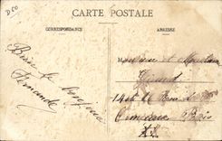 Estrees Saint Denis CPA die Allee von Flandern