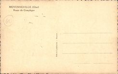 Moyenneville CPA Strasse von Compiegne