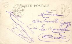 Sacy die grosse CPA Strasse von Saint Martin Longueau