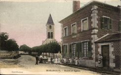 Morangles CPA Rathaus und Kirche