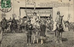 Compiegne CPA Festivals in der Ehre von Jeanne des Bogens (1909) auf der Schnur des Turniers