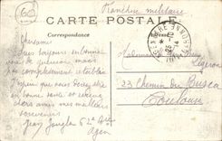 Senlis CPA Sets fire to by German Entree Avenue city of the station