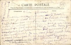 Senlis CPA Street of the republic and suburb Saint Martin