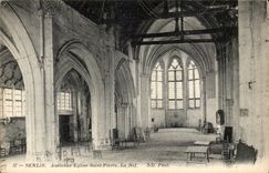 Senlis CPA Old church Saint Pierre the nave