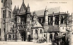 Senlis CPA the cathedral