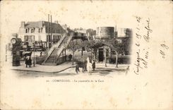 Compiegne CPA der Steg der Station (Zug)