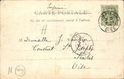 Compiegne CPA der Steg der Station (Zug)