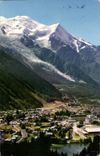 CPM Chamonix mont Blanc Vue generale de la stattion la lac des Gaillands et le massif