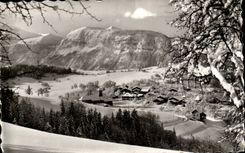 MODERN CARD Carroz Araches View and chains it of Aravis