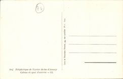 MODERN CARD Teleferic of Veryrier of the Annecy Cabin Lake and quay of arrival