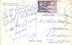 MODERN CARD SErvoz the church and the chain of Fiz