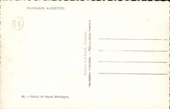 CPA Small valley of high mountain