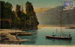 CPA Lake of Le Bourget the large bridge and the tooth of the cat