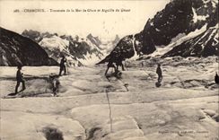 CPA Chamonix Traversee de la mer de glace et aiguille du geant (ski alpinisme)