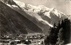 CPA Chamonix mont Blanc Vue generale