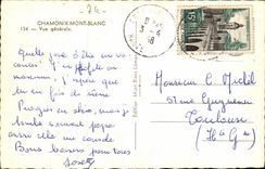 CPA Chamonix mont Blanc Vue generale