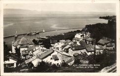 Thonon les Bains CPA the port and the lake