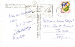 Houches CPA the valley of the arve and chains it needles of the solid mass of Mont Blanc