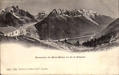 CPA Panorama of the Mont Blanc seen of the flegere