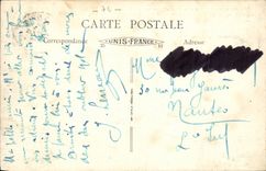 CPA Lake Annecy Castle of Duingt Seen from of the terrace of the ND cave of Lourdes