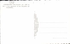 Chamonix CPA Vue generale et les aiguilles de chamonix