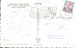 Chamonix mont Blanc CPM les Drus et l'aiguille verte depuis le Montenvers