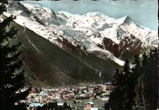 Chamonix CPM Vue generale et le Mont Blanc