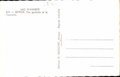 Annecy Lake MODERN CARD Sevrier View and the Spinner