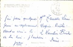 MODERN CARD St Martin on Arve the old bridge E TLA points of Areux