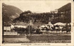 Argentieres CPA the church and Planet