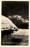Plate of ESA CPA the Mount Blanc in winter