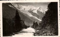 Chamonix CPA L'arve et le Mont Blanc