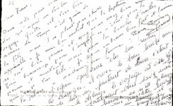 Plate of ESA CPA the village and the chain of Mont Blanc