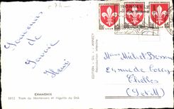 Chamonix CPM Train du Montenvers et l'aiguille du Dru