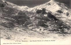 Chamonix CPA Les grands Mulets et le dome du gouter