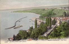 CPA Thonon les Bains the port